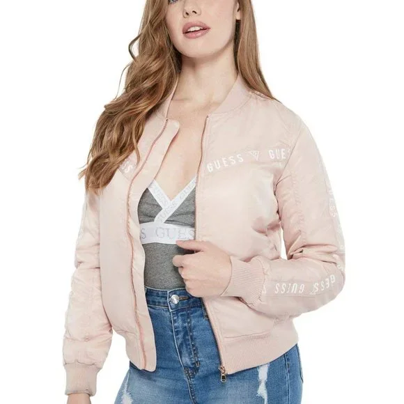 Guess Shae Logo Bomber Jacket - Picture 5 of 7
